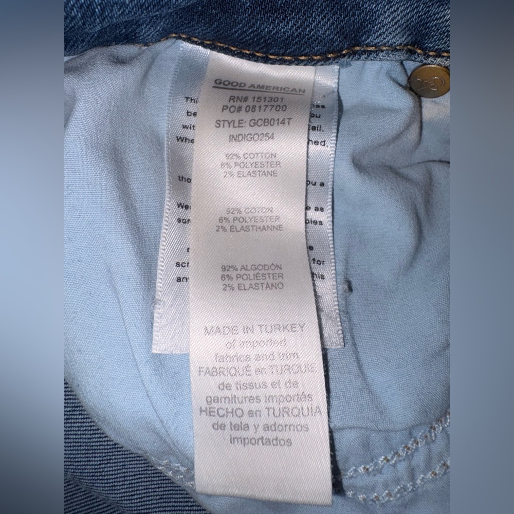 Good American Soft-tech Good Classic Slim Bootcut Jeans size - Picture 6 of 7